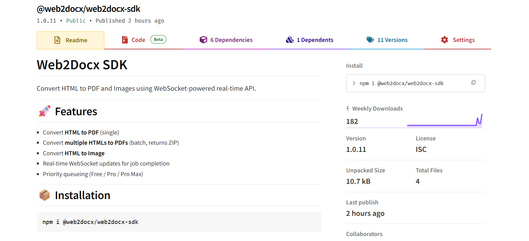 Web2docx - Convert HTML to PDF, DOCX & more – instantly via API. media 5