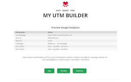 My UTM Builder media 3