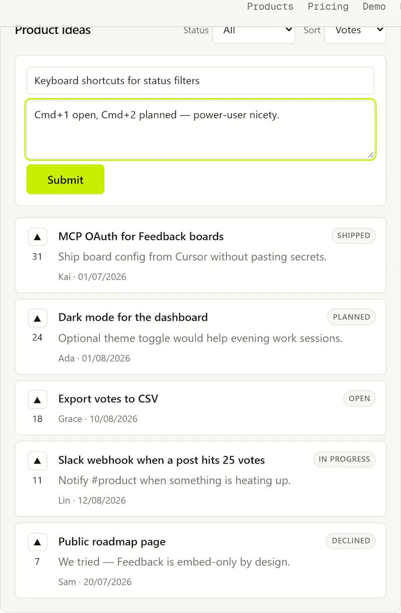 Bootstrapware Feedback screenshot 4
