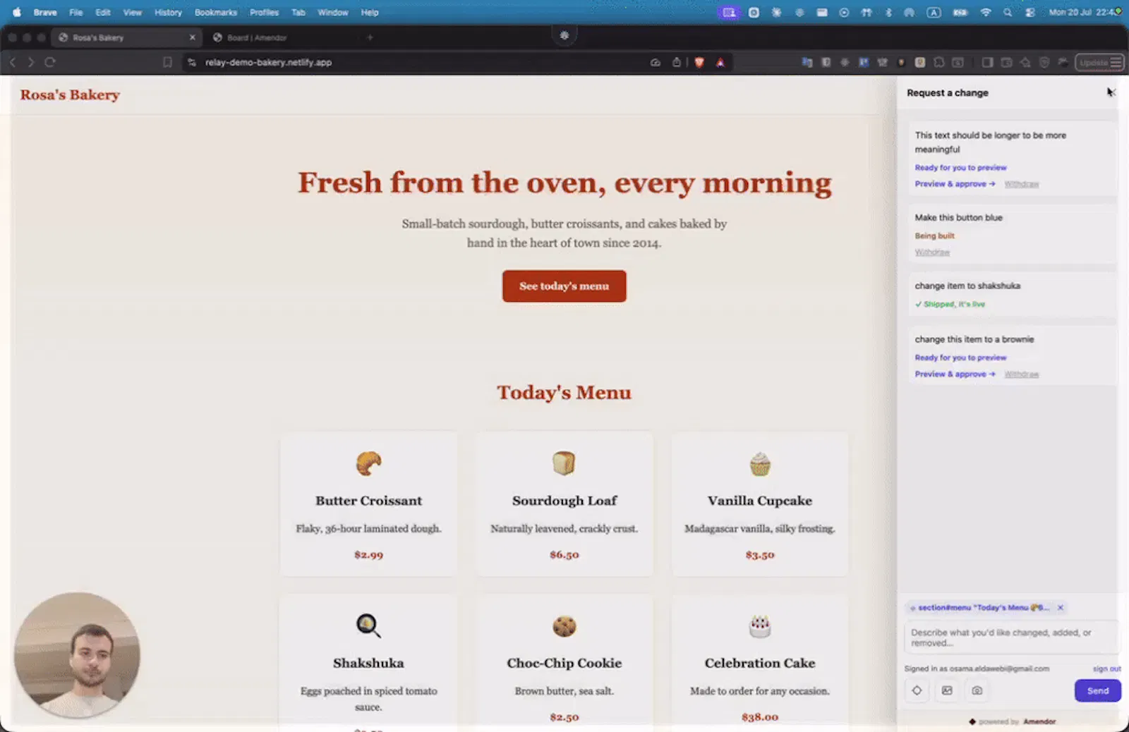 Amendor screenshot 1 (video preview)