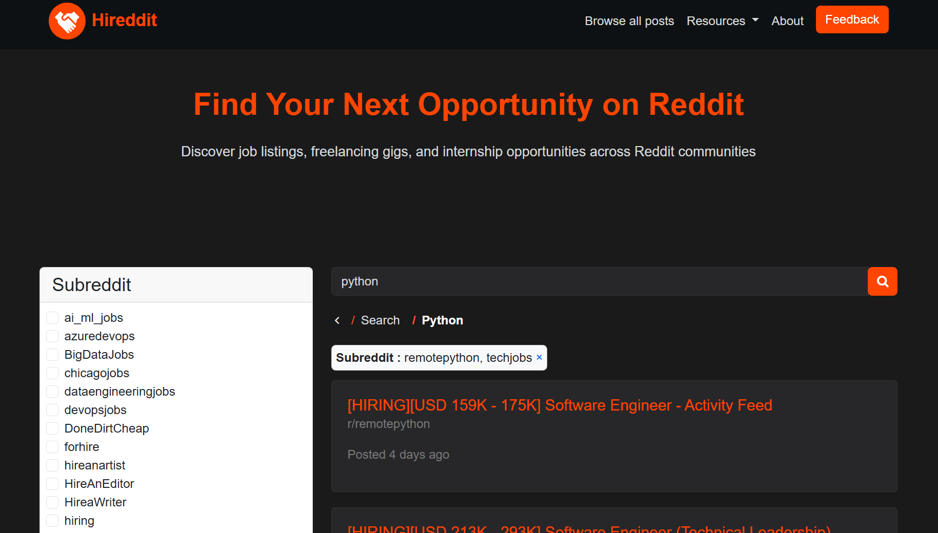 وسائط requeddit - ابحث عن وظيفتك التالية على Reddit 4
