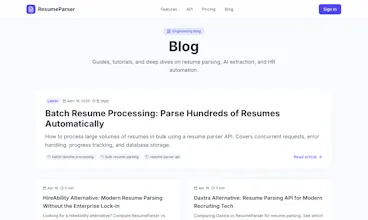 ResumeParser gallery image