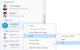 Output Messenger - LAN messenger download media 1