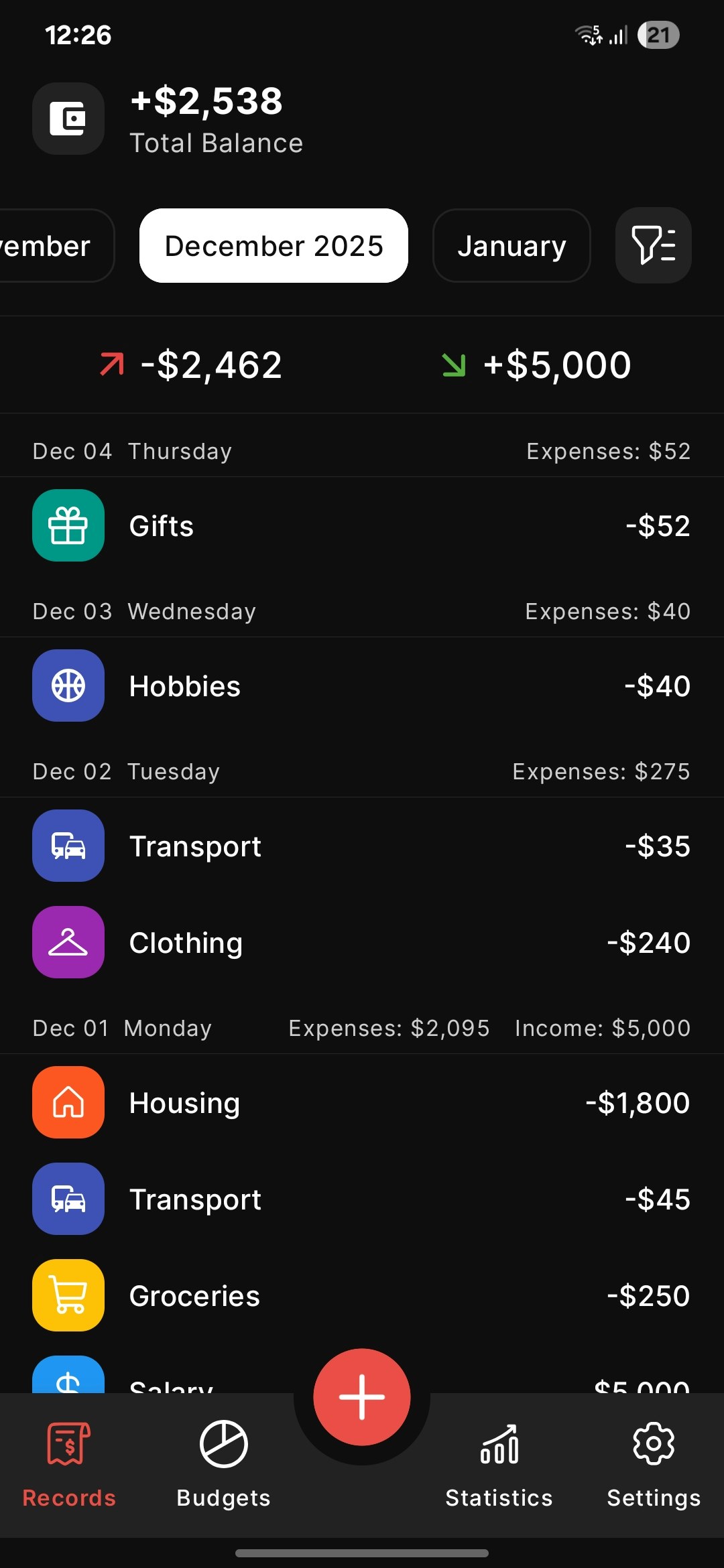 Money Manager - Main product screenshot demonstrating key features and user interface