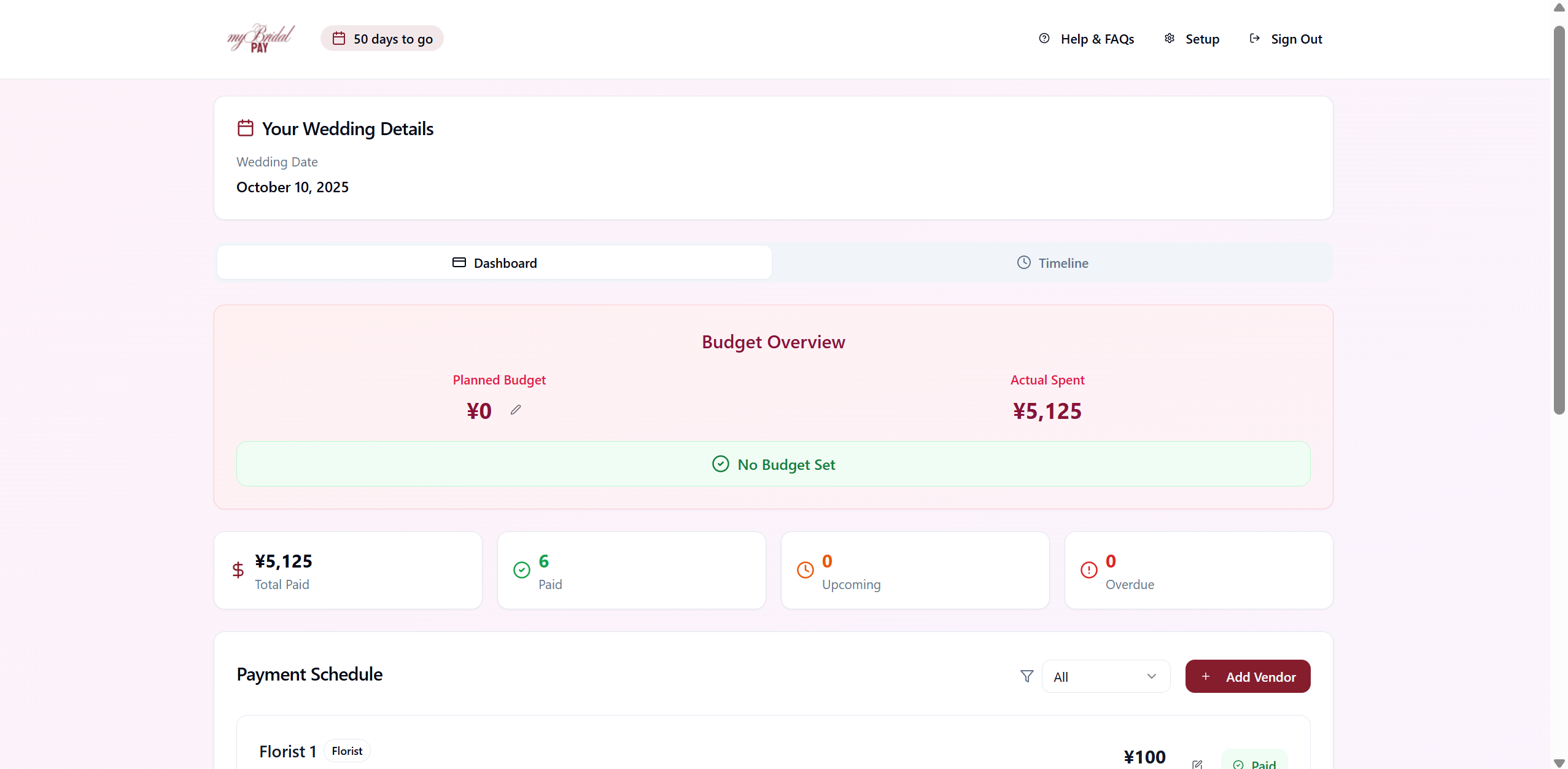 Média mybridalpay - Tracker de budget de mariage gratuit pour les couples et les planificateurs de mariage 2