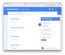 Google Forms Notifications gallery image