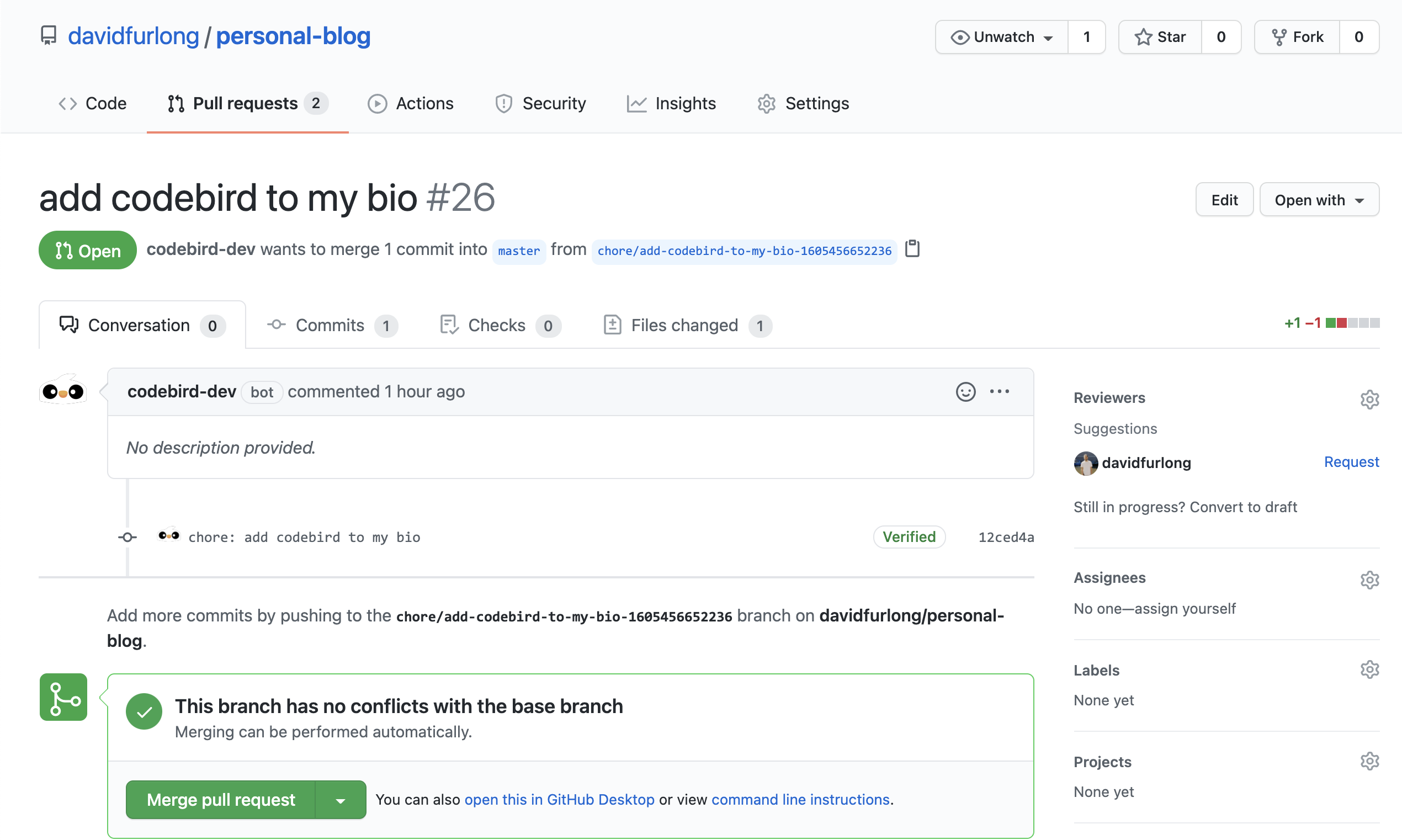 Codebird gallery image
