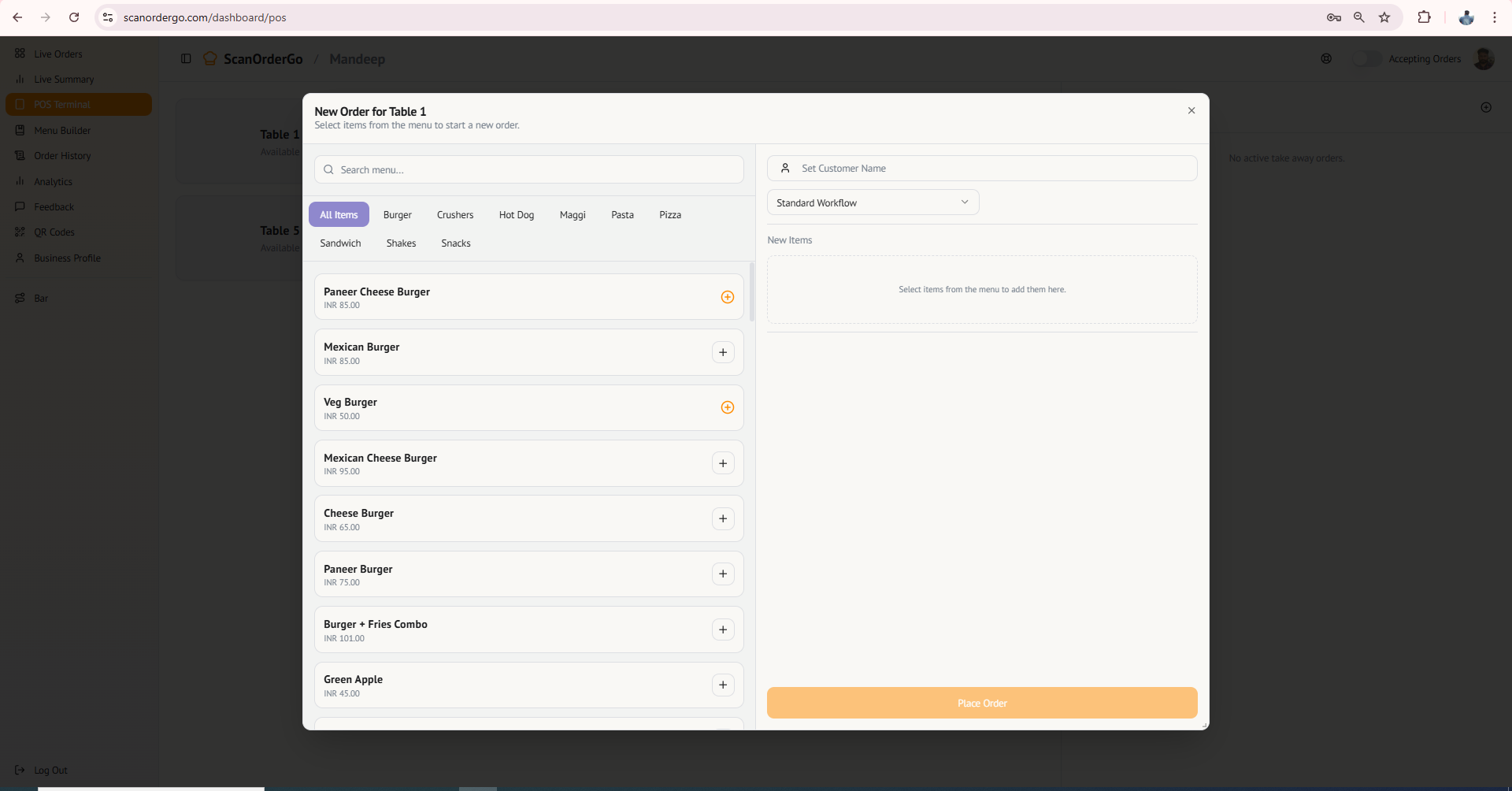 ScanOrderGo gallery image