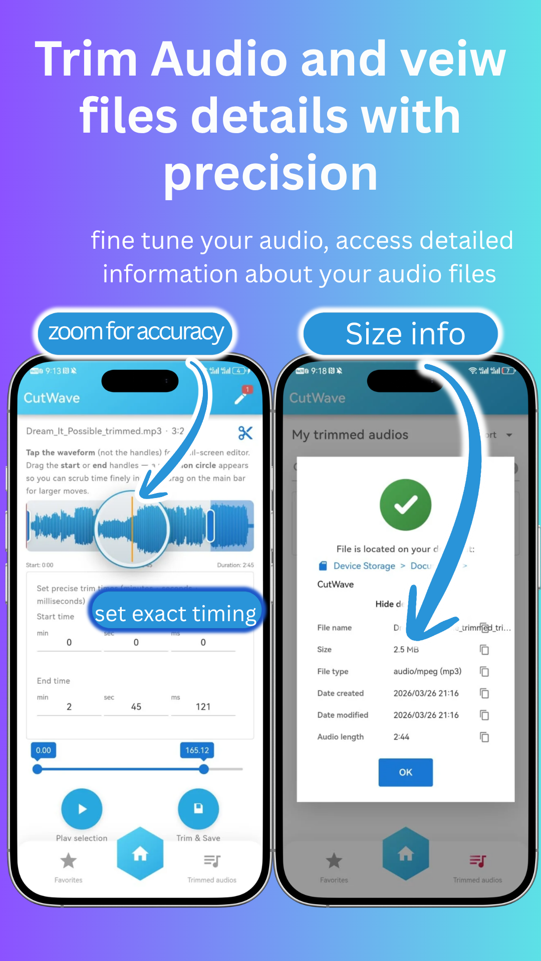 CutWave: MP3 Cutter & Recorder