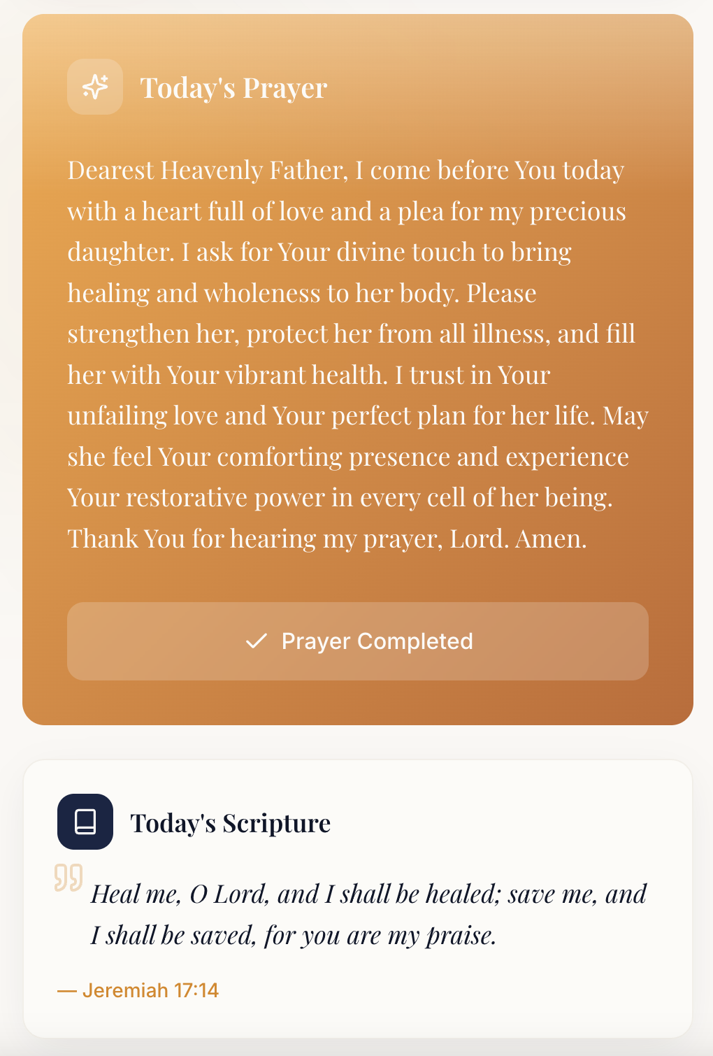 Daily Prayer - Screenshot 3 showing product features and functionality
