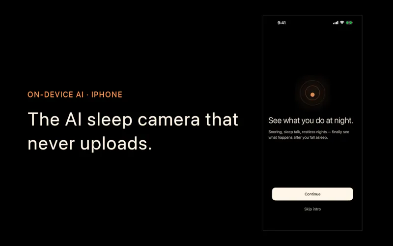 SnoreCam screenshot 1