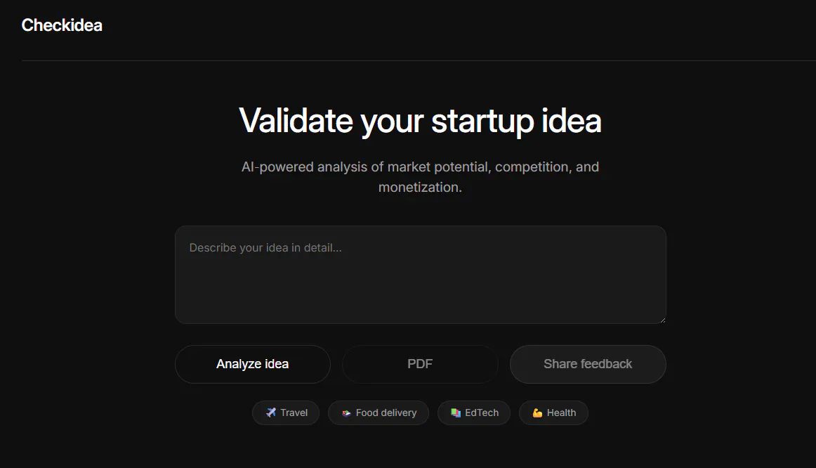 Checkidea product banner