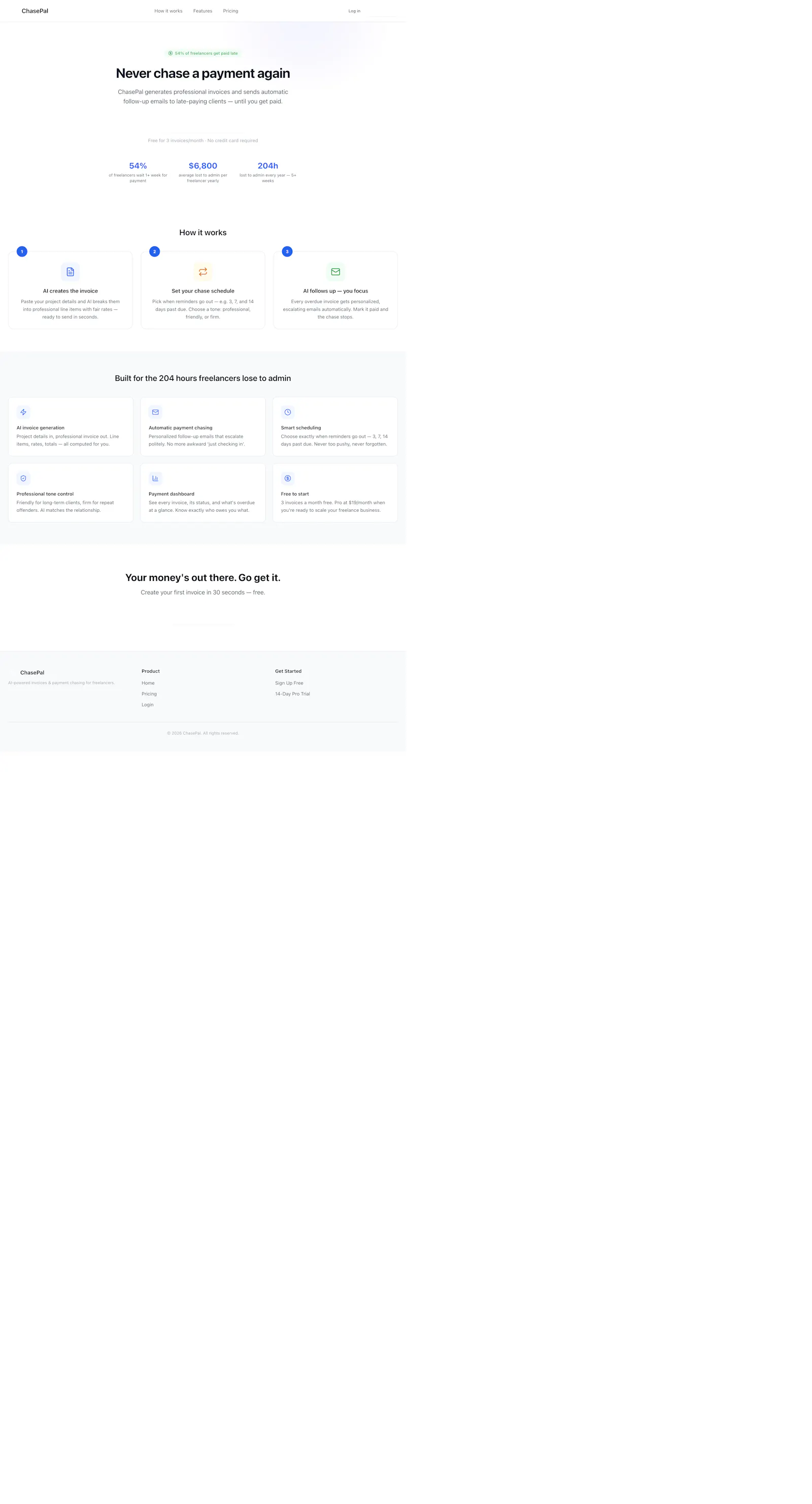 ChasePal — Never Chase a Payment Again screenshot 1