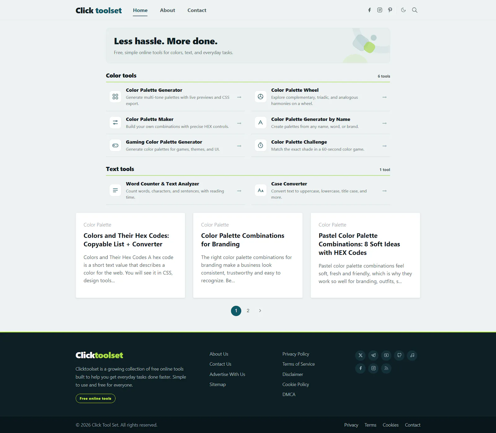 Clicktoolset screenshot 1