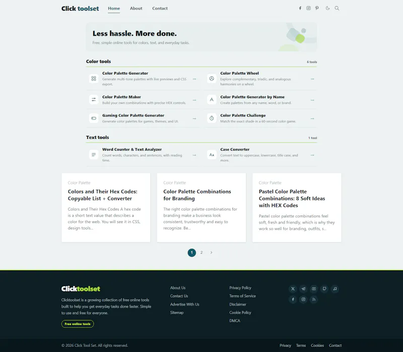 Clicktoolset screenshot 1