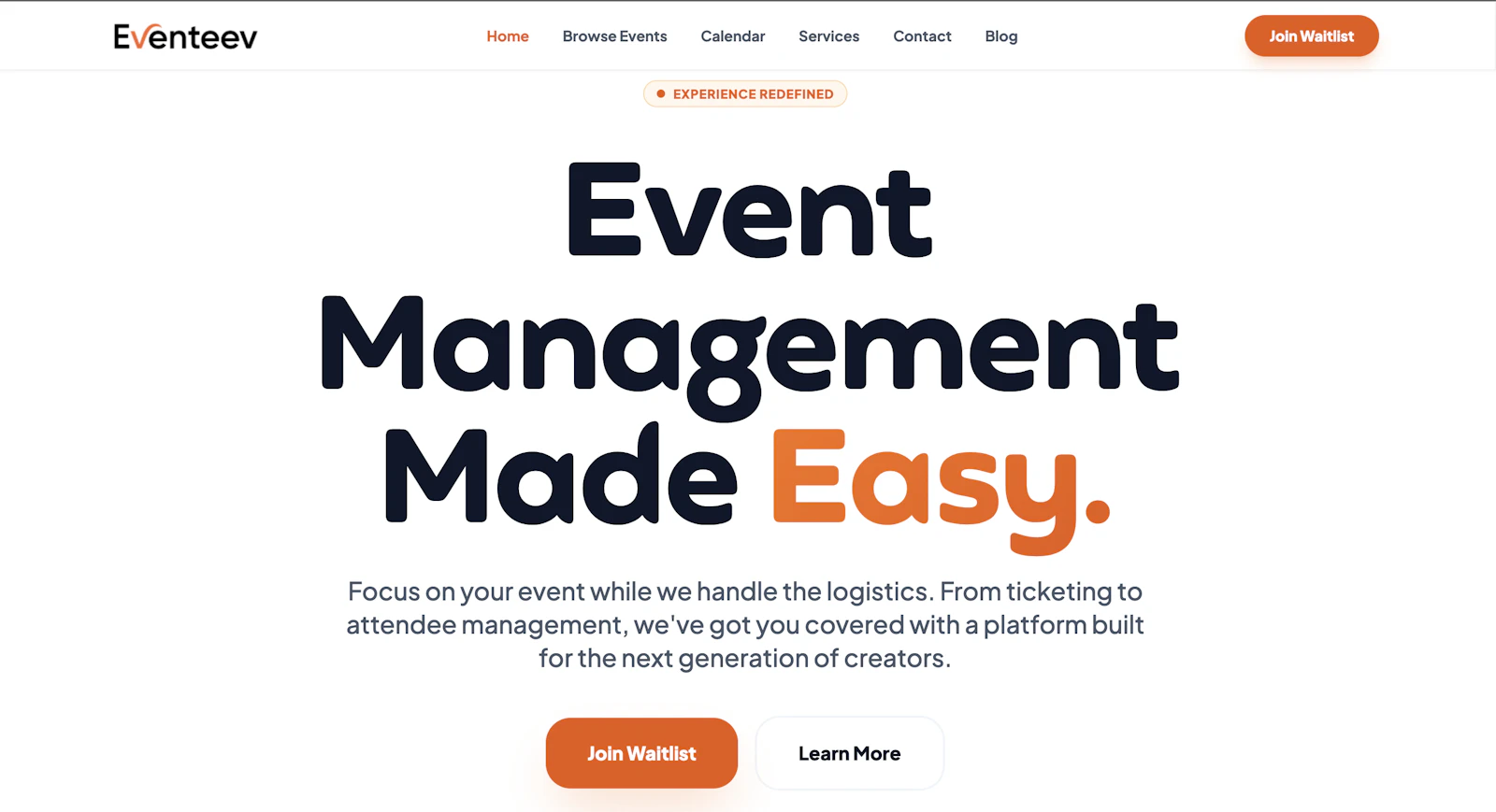 Eventeev screenshot 1