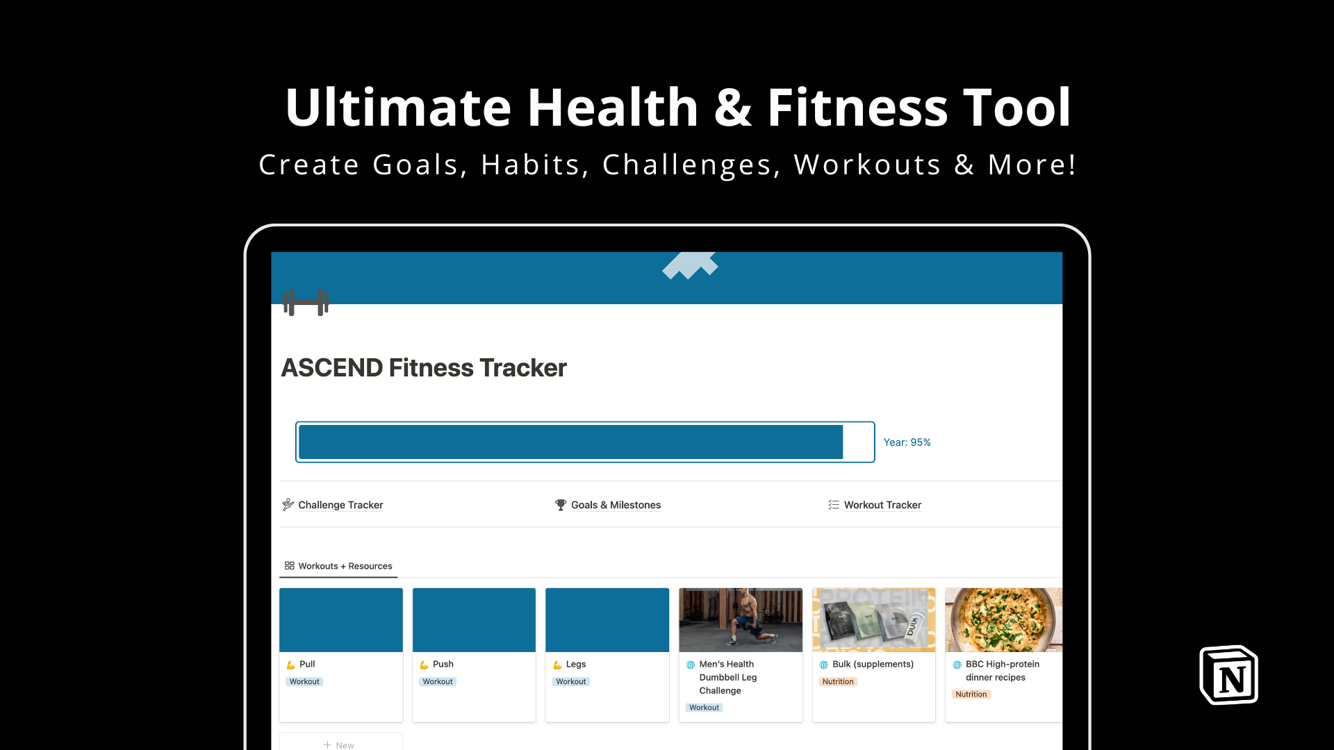 Rastreador de fitness noção - modelo ascendente