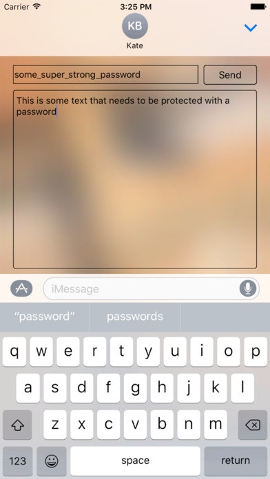 Password Message - iMessage App gallery image