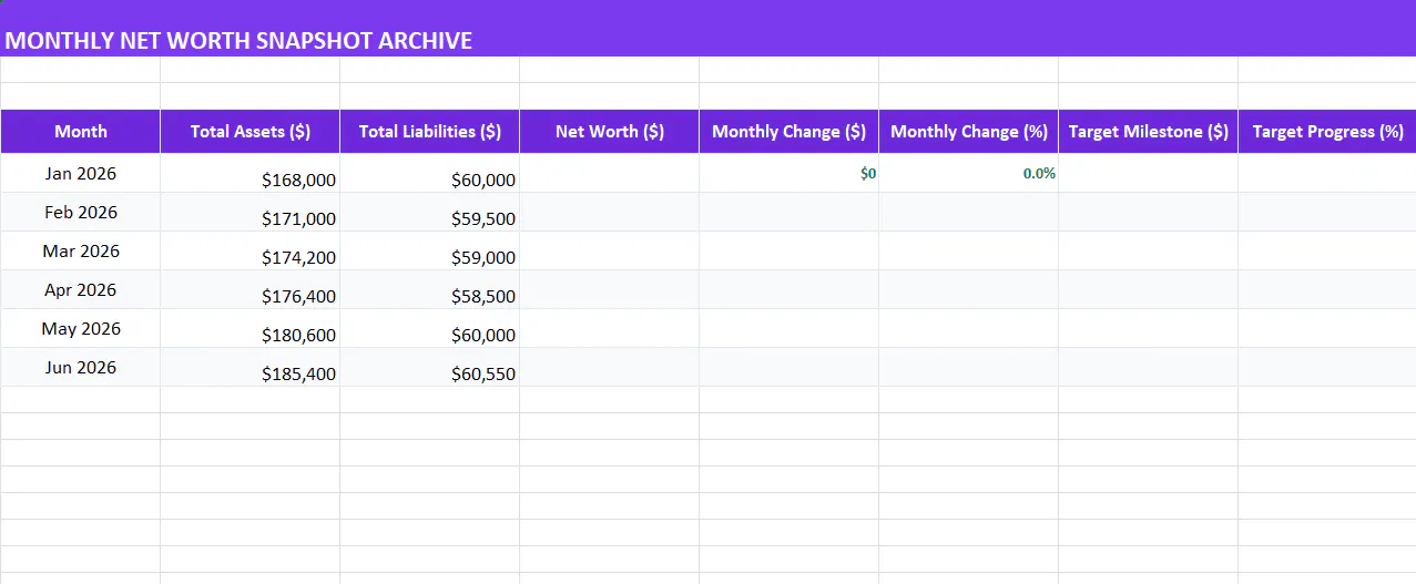 FinanceFlows Net Worth Tracker gallery image