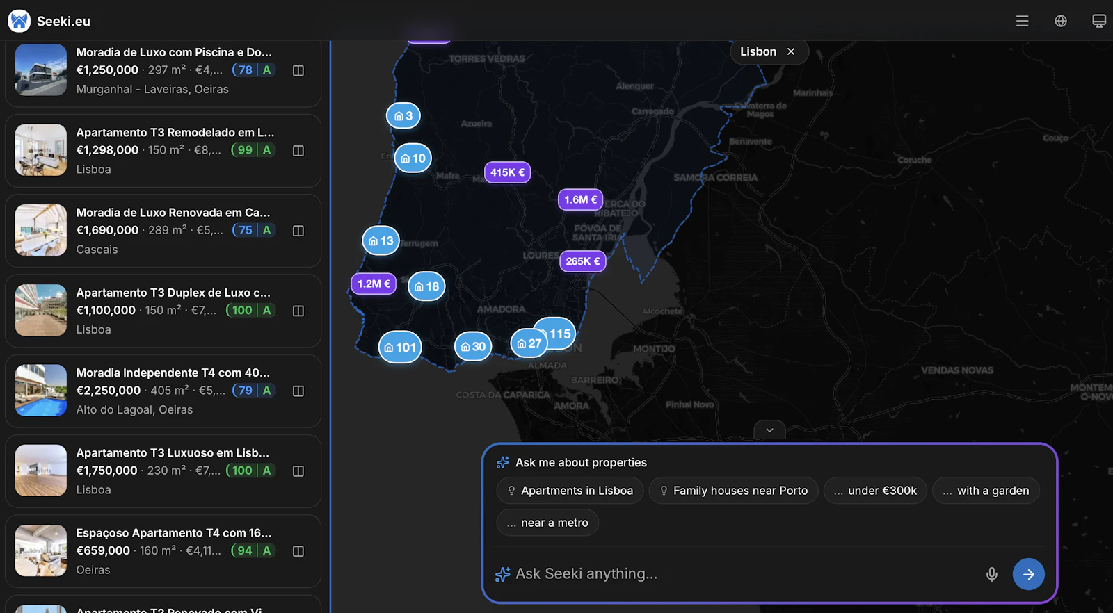 Seeki.eu screenshot 2