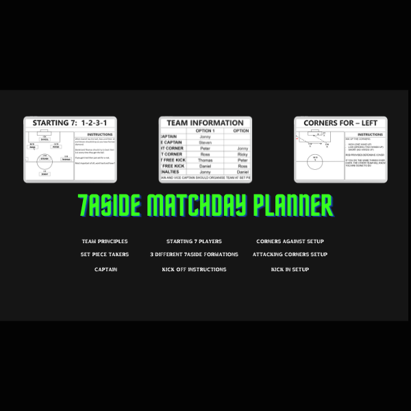 7 aside Matchday Planner