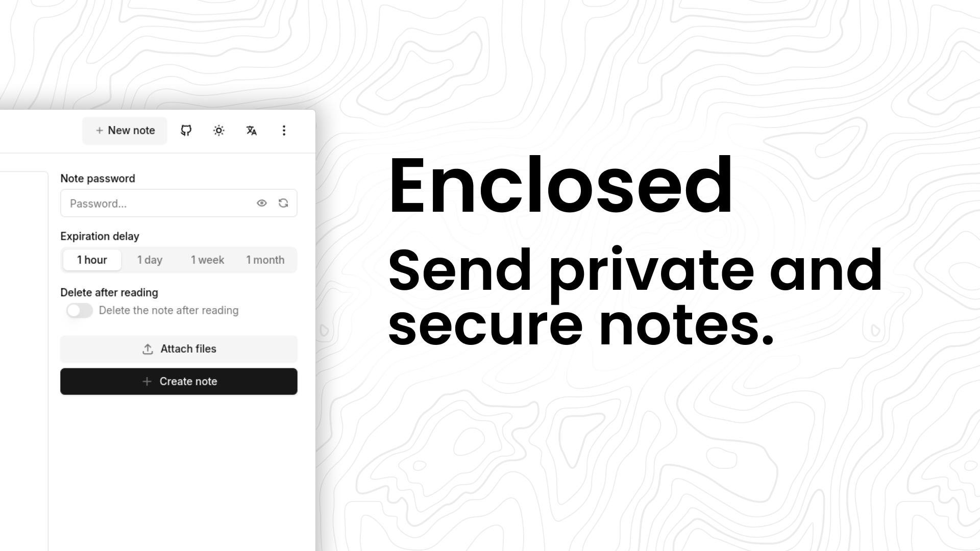 startuptile Enclosed-Send private and secure notes