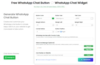 WhatsApp Chat Button Generator gallery image