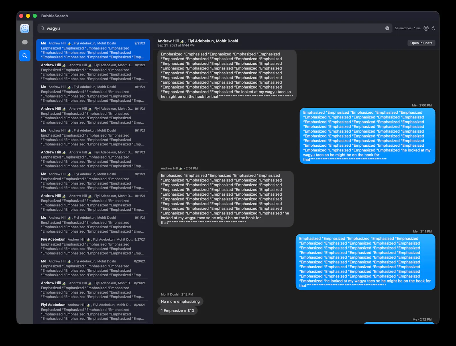 BubbleSearch screenshot 2