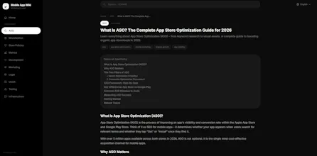 Mobile App Wiki gallery image