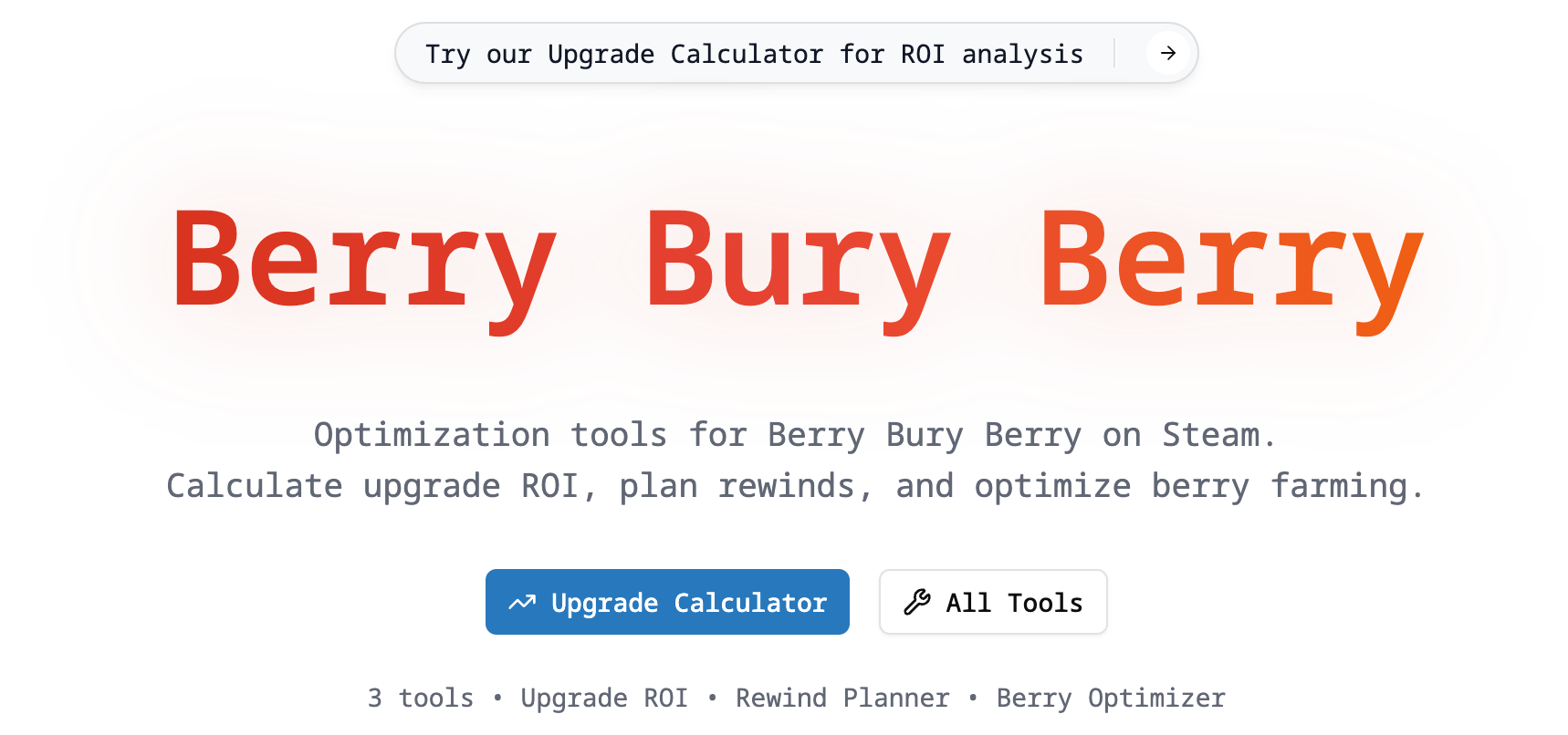Berry Bury Berry - Main product screenshot demonstrating key features and user interface