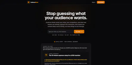 Audience Radar gallery image