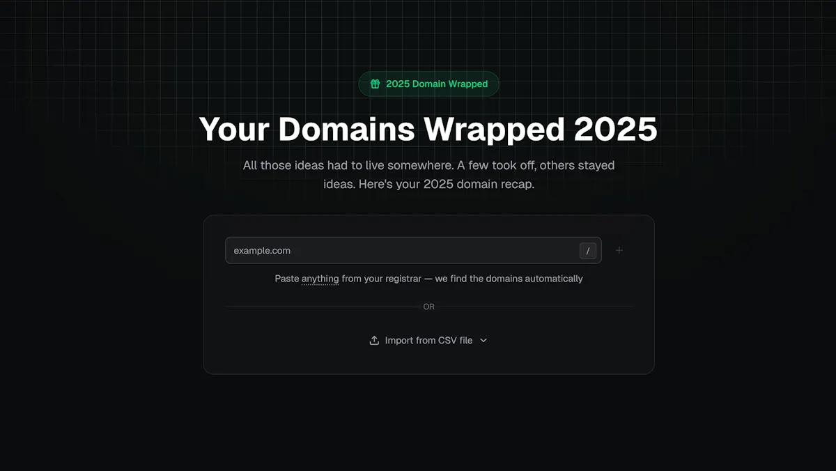 Your Domains Wrapped 2025