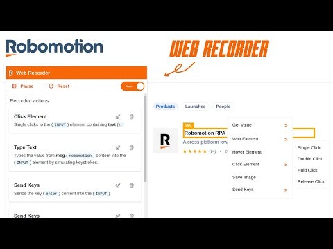 startuptile Robomotion Web Recorder-Record and automate web tasks – no coding necessary