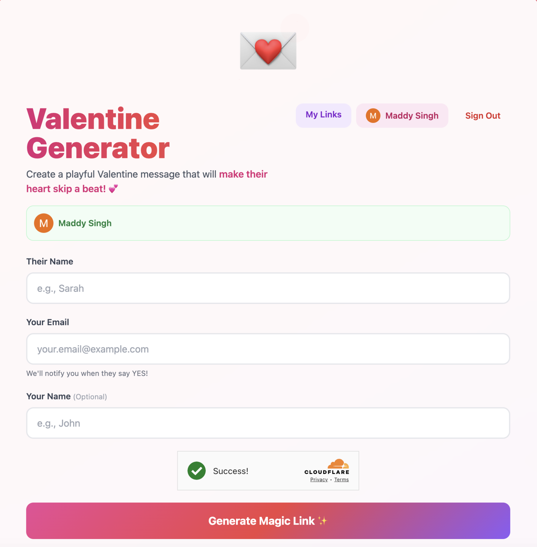 Valentine Message Generator  gallery image