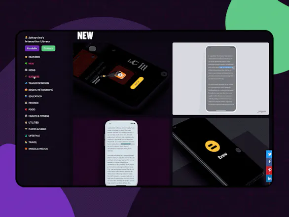 Johnyvino Interaction Library gallery image