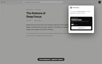WebToBook - Send any article to Kindle gallery image