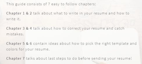 Review my Resume gallery image