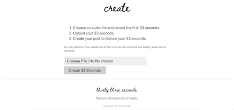 thirty three seconds gallery image