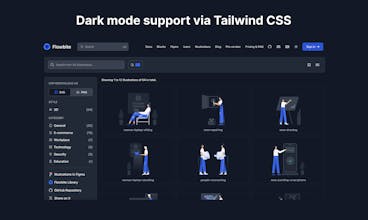 Flowbite Illustrations gallery image