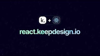 Keep React의 아름답게 스타일링된 UI 컴포넌트들의 스크린샷