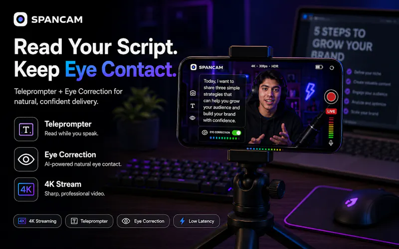 Spancam - Phone as Webcam for Streamers screenshot 3