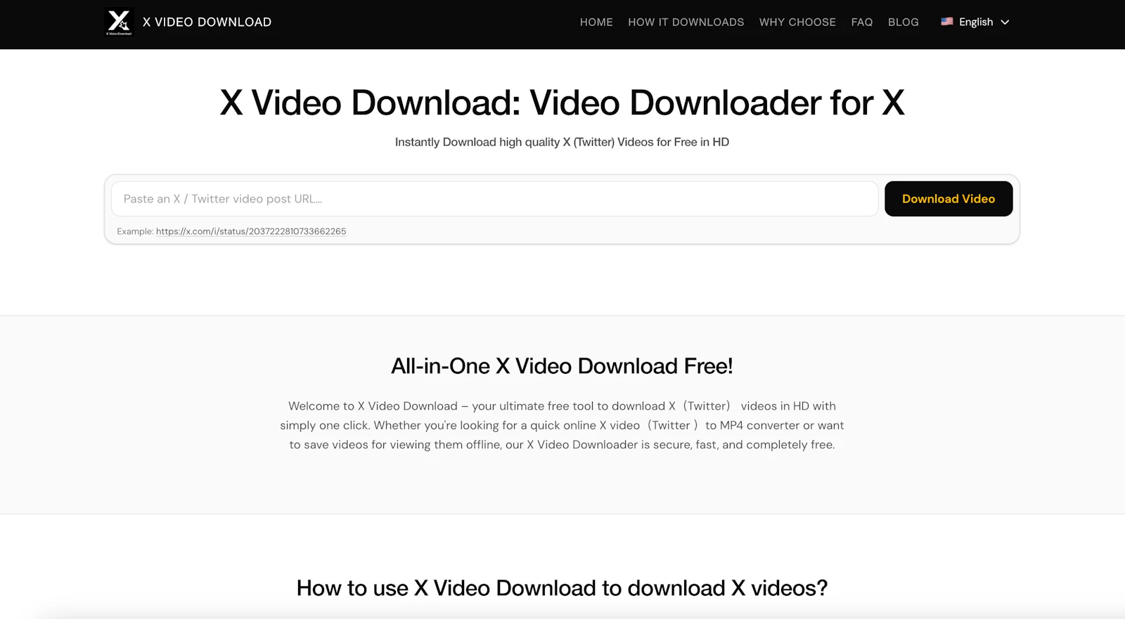 X Video Download screenshot 1