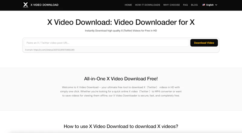 X Video Download screenshot 1