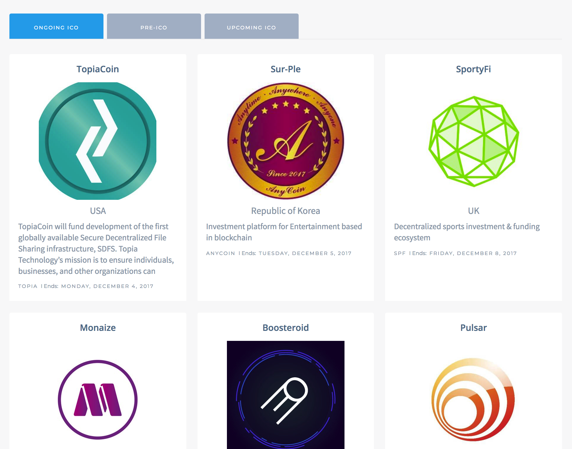 ICO Coin List gallery image