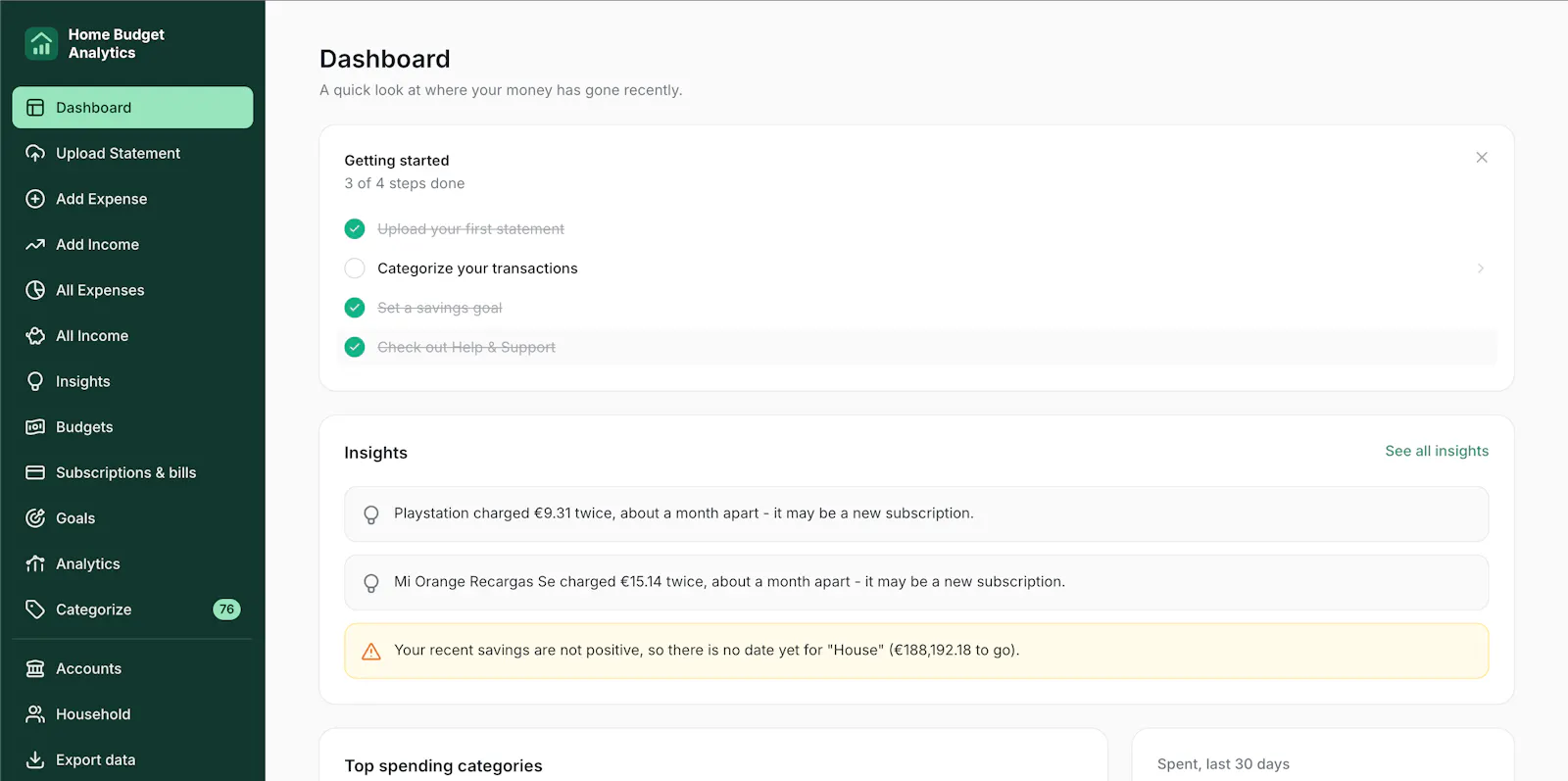 Home Budget Analytics screenshot 3