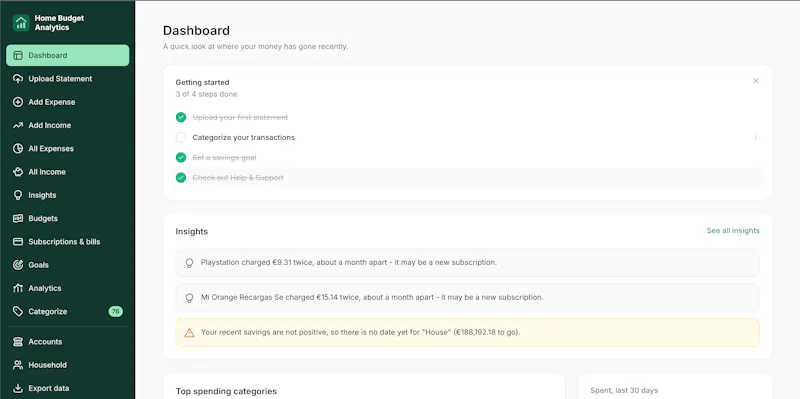 Home Budget Analytics screenshot 3