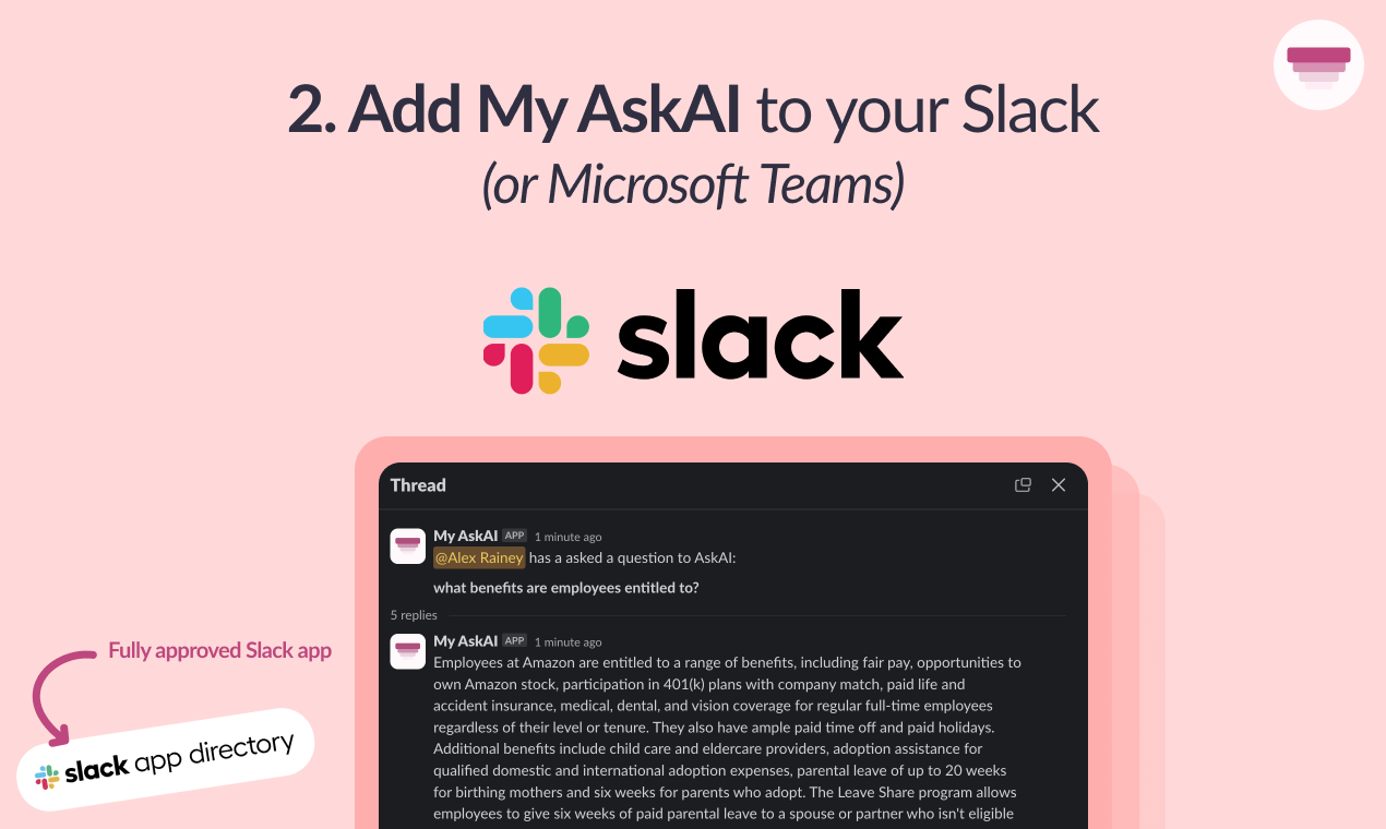 AI Slack Assistant, My Askai - G 드라이브 및 개념에 연결된 AI Slack 보조원 미디어 4