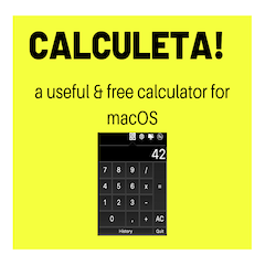 Calculeta! A simple macOS calculator