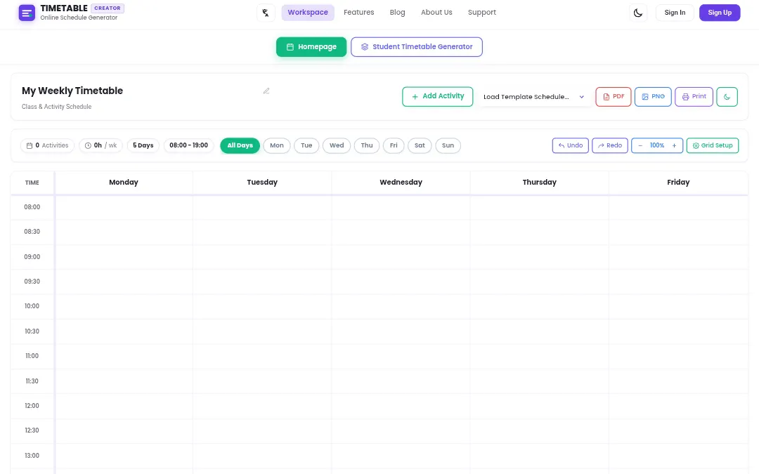 Timetable Creator gallery image