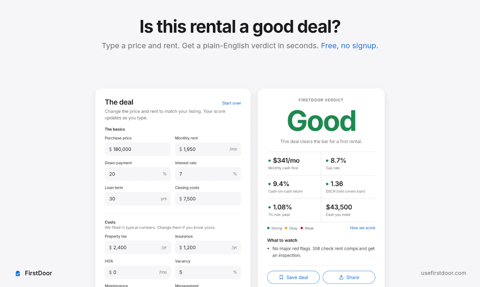 FirstDoor screenshot 1